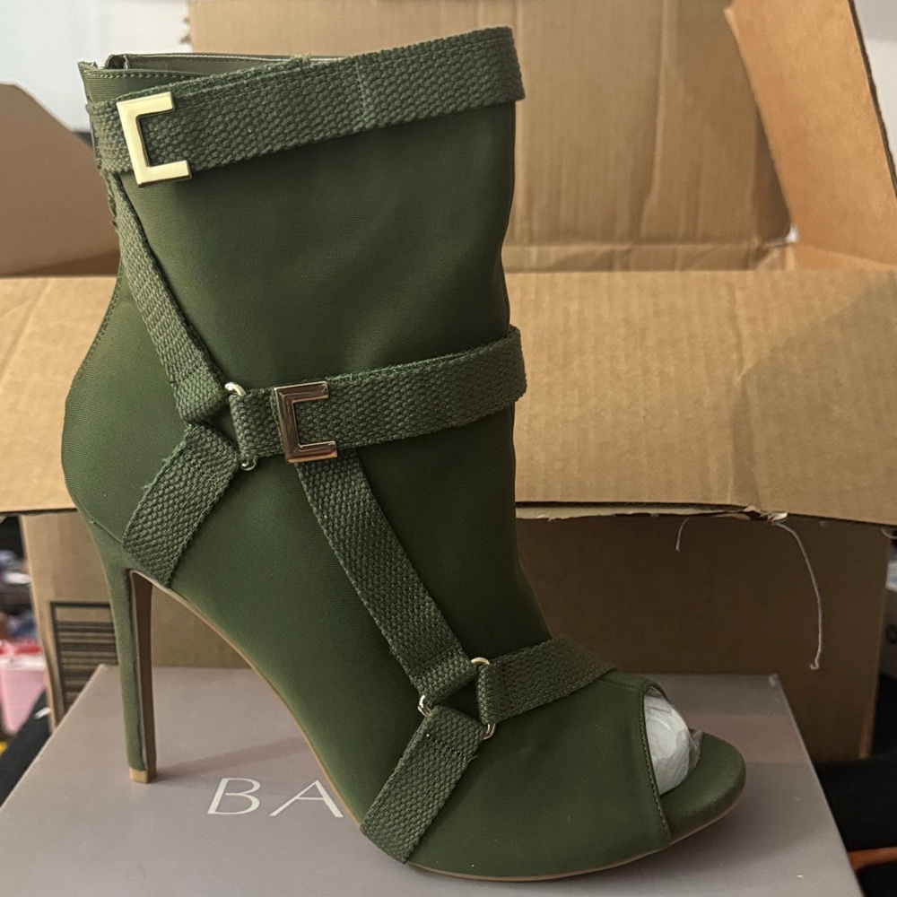 Shoe Republic LA Olive Heeled Boots